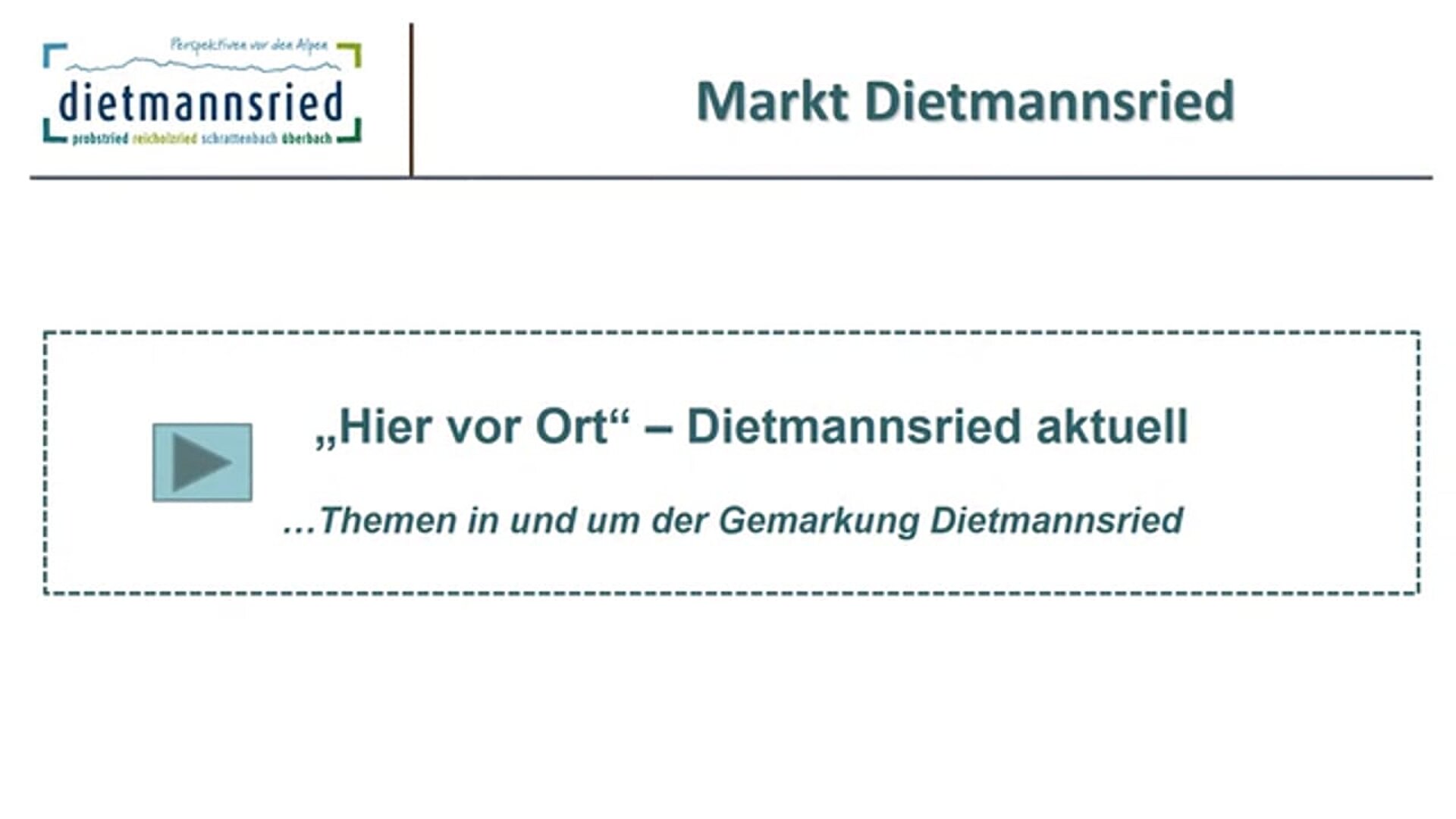 Bürgerversammlung Dietmannsried 2024