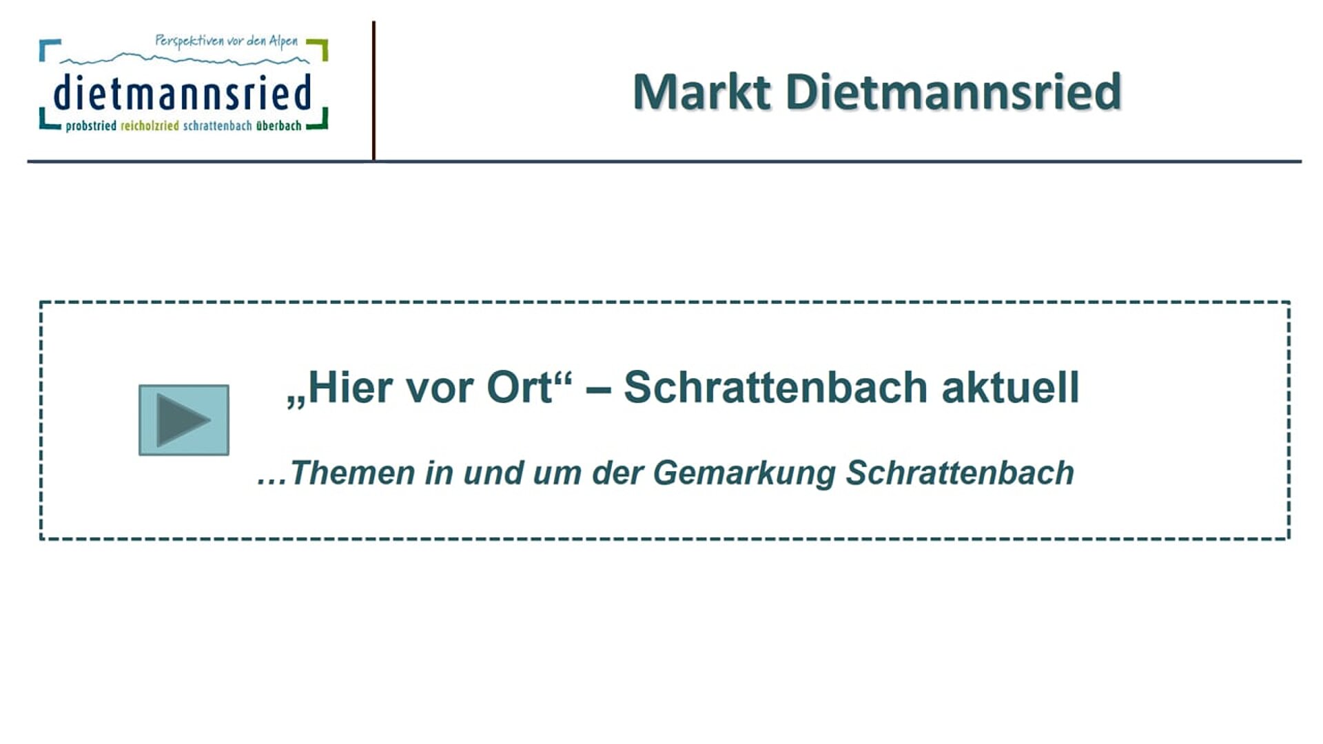 Bürgerversammlung Schrattenbach 2024