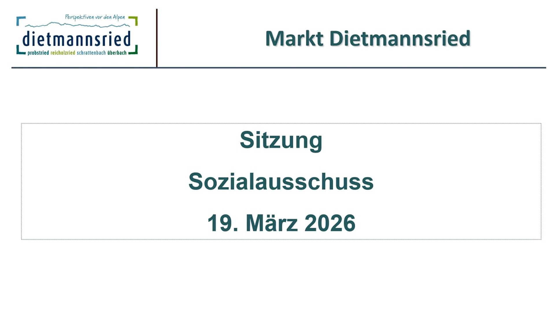Sitzung Sozialausschuss vom 19.03.2026